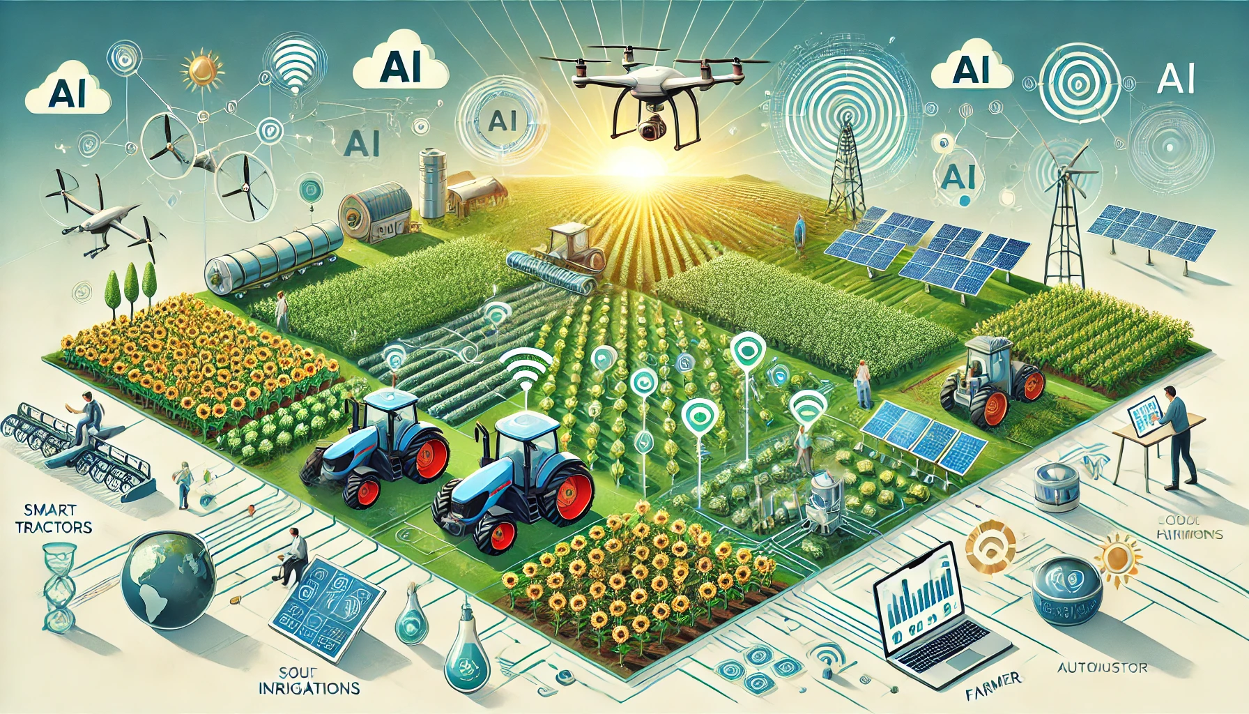 Advanced AI Technologies in Smart Farming